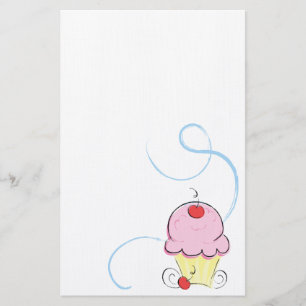 Cherry Cupcake Briefpapier