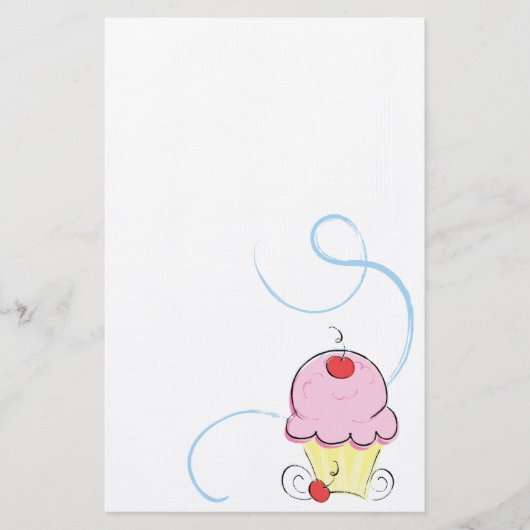 Cherry Cupcake Briefpapier (Voorkant)