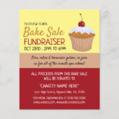 Cherry Cupcake, Charity Bake Sale Event Advert Flyer (Voorkant)
