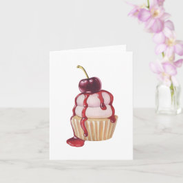 Cherry Cupcake Kaart