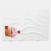 Cherry cupcake Kitchen Towel Theedoek (Horizontaal)