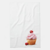 Cherry cupcake Kitchen Towel Theedoek (Verticaal)