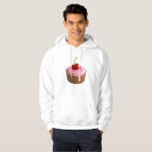 Cherry Cupcake Mannen Hoodie (Voorkant volledig)
