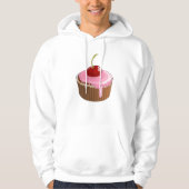 Cherry Cupcake Mannen Hoodie (Voorkant)