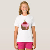 Cherry Cupcake Meisjes T-shirt (Voorkant volledig)