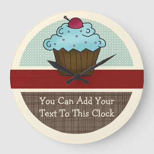 Cherry Cupcake v2 Grote Klok (Voorkant)