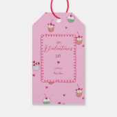 Cherry Cupcakes & Love Hearts – Valentine Dessert Cadeaulabel (Achterkant)