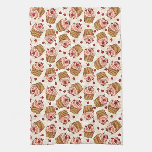 Cherry Cupcakes Theedoek (Verticaal)