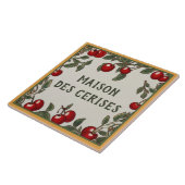 Cherry Custom House Name Bord Plaqueteken Tegeltje (Zijkant)