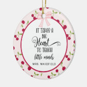 Cherry Custom Teacher Appreciation Gift Christmas Keramisch Ornament (Links)