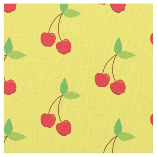 Cherry Cute Fruit Cherries Kitchen Stof (Close Up)