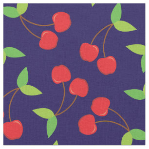 Cherry Cute Fruit Cherries Kitchen Stof