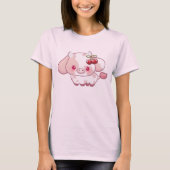 Cherry Cute Koe Geschenk voor haar  T-shirt (Voorkant)