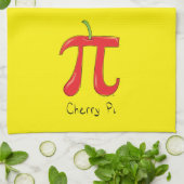 Cherry Cute Wiskunde Pi Day Pie Baking Kitchen Tow Theedoek (Gevouwen)