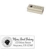 Cherry Danish Pastry Chef Bakery Foodie Adres Rubberstempel (Gestempeld)