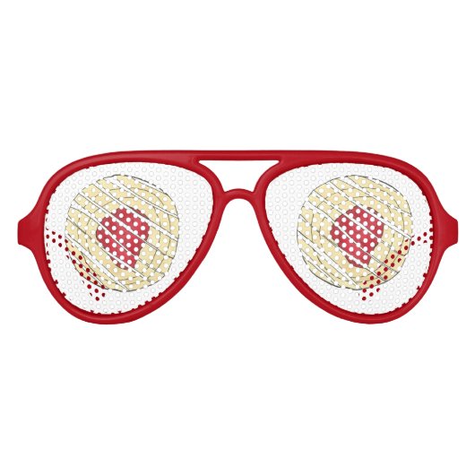 Cherry Danish Viennoiserie Pastry Chef Bakery Aviator Zonnebril (Voorkant)