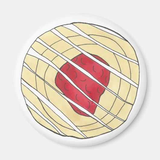 Cherry Danish Viennoiserie Pastry Chef Bakery Magneet (Voorkant)