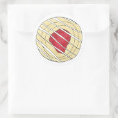 Cherry Danish Viennoiserie Pastry Chef Bakery Ronde Sticker (Tas)