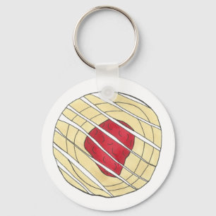 Cherry Danish Viennoiserie Pastry Chef Bakery Sleutelhanger