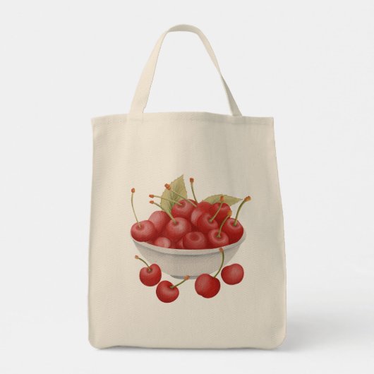 Cherry Delight Grocery Tas (Achterkant)