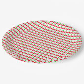 Cherry delight-patroon papieren bordje (Gekanteld)