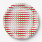 Cherry delight-patroon papieren bordje (Voorkant)