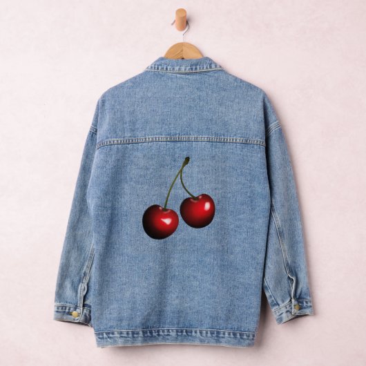 Cherry Denim Jas Rood Zoet Jacket (Hangar)