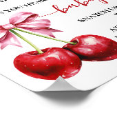 Cherry Don't Say Baby Clothespin Shower Game Poster (Hoek)