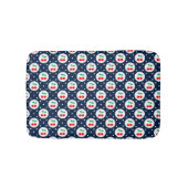 Cherry Dot Pattern – Retro Fruit Gift & Decor Badmat (Voorkant)
