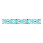 Cherry Dot Pattern – Retro Fruit Gift & Decor Grosgrain Lint (Voorkant)