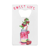 Cherry Drink Bottle Opener - Aangepaste tekst Creditkaart Flessenopener (Achterkant)