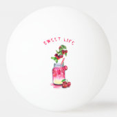 Cherry Drink Ping Pong Ball - Aangepaste tekst (Achterkant)