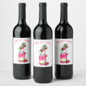 Cherry Drink Wine Bottle Labels - Aangepaste tekst Wijn Etiket (Flessen)