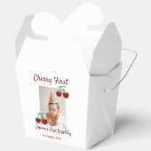 Cherry eerste gelukkige verjaardagsfoto kinder mod bedankdoosjes (Open)