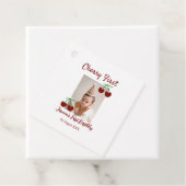 Cherry eerste gelukkige verjaardagsfoto kinder mod bedankjes labels (In situ)