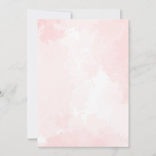 Cherry eerste verjaardagsfeestje uitnodiging (Achterkant)