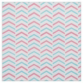 Cherry en Blue Faded Chevron Pattern Stof