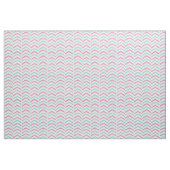 Cherry en Blue Faded Chevron Pattern Stof (Fat Quarter)