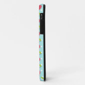 Cherry en Blue Polka Dot Pattern gepersonaliseerd Case-Mate iPhone Case (Achterkant/links)