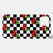 Cherry en Check Case-Mate iPhone Case (Achterkant (horizontaal))