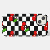 Cherry en Check iPhone Hoesje (Achterkant horizontaal)