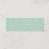 Cherry en Mint Cupcake Mini Visitekaartjes Labels (Achterkant)