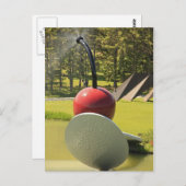 Cherry en Spoon met Spray Briefkaart (Voorkant / Achterkant)