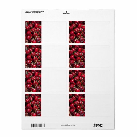 Cherry Etiket (Full Sheet)