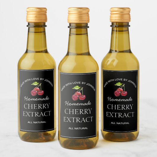Cherry Extract Label Wijn Etiket (Flessen)