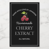 Cherry Extract Label Wijn Etiket (Enkel label)