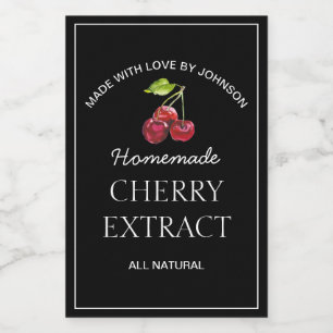 Cherry Extract Label Wijn Etiket