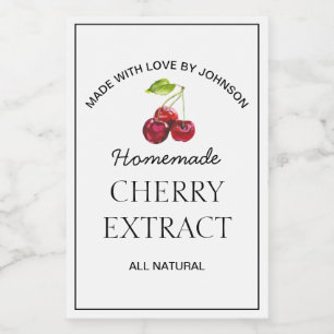 Cherry Extract Label Wijn Etiket