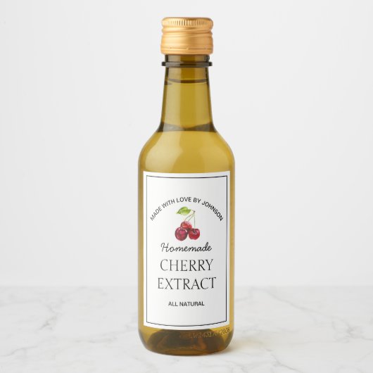 Cherry Extract Label Wijn Etiket (Voorkant)