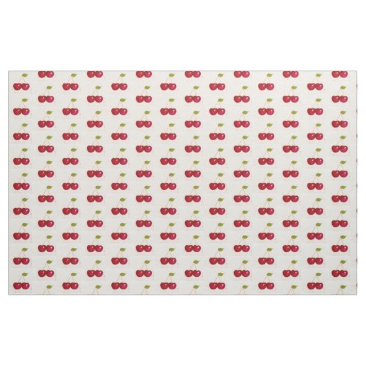 Cherry Fabric om u te juichen! Stof (Yard (91,4 cm))